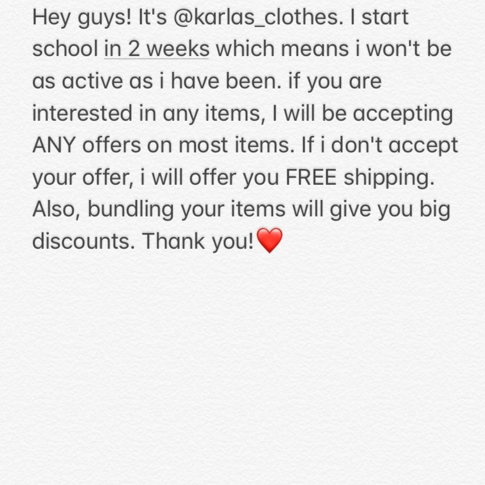 EVERYTHING MUST GO! ACCEPTING ALL OFFERS NOW!